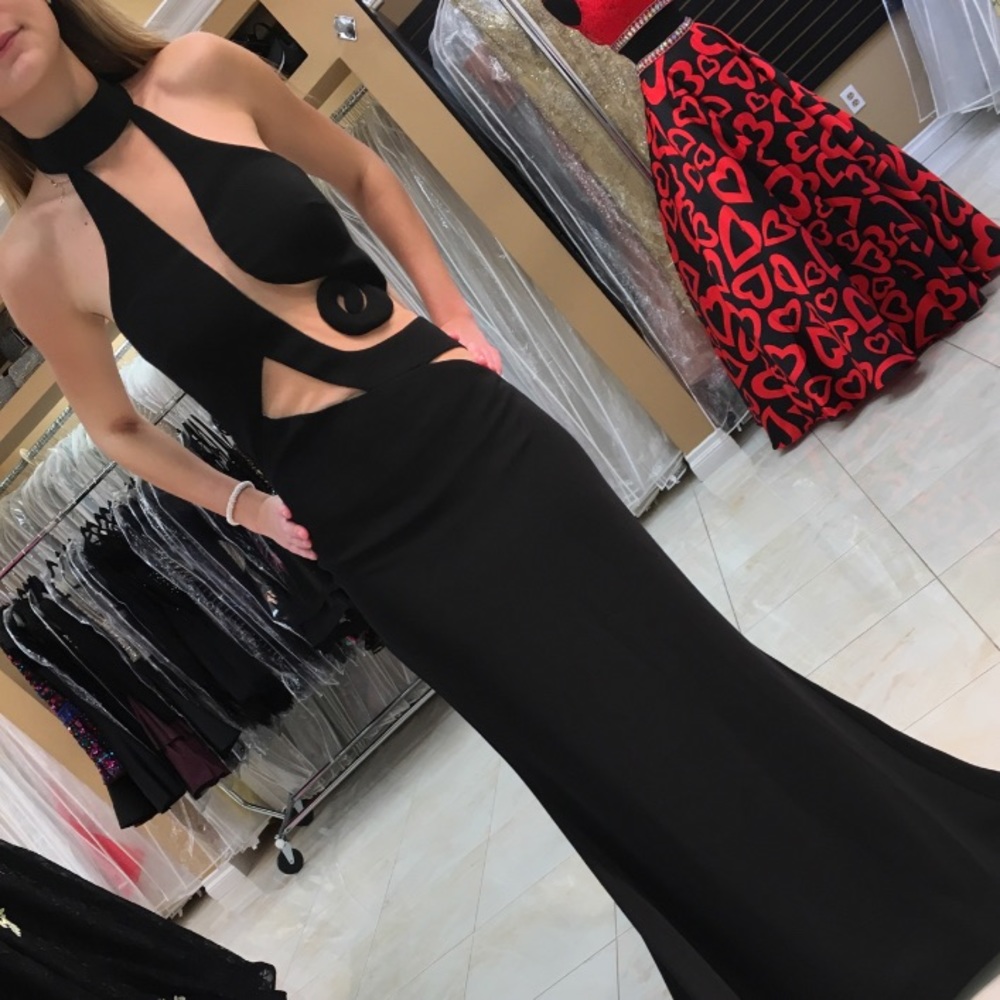 Black evening gown